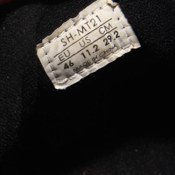 Shimano SPD SH-M21 Biking Shoes Pedals Clips Size 46 Suede - Picture 10 of 11